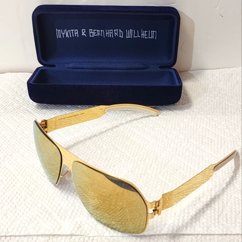 Mykita Bernhard Willhelm Xaver F9 Gold Flash Sunglass